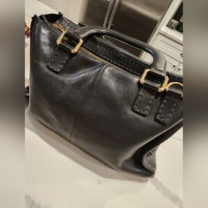 Ted Baker Elegant Black Leather Handbag